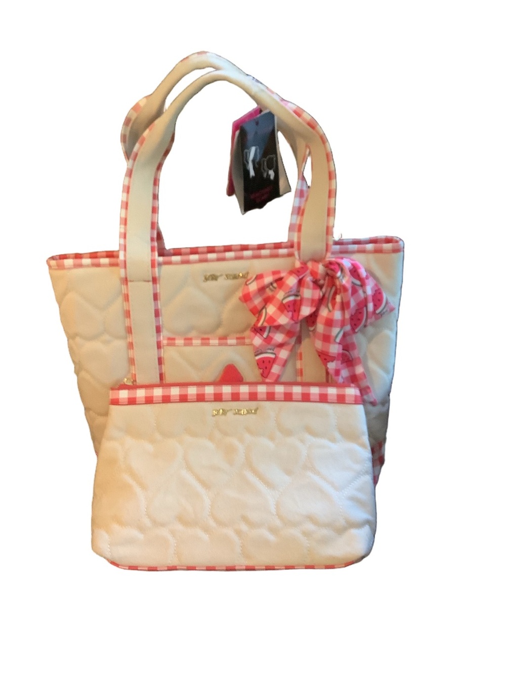 Betsey Johnson Watermelon Canvas Tote Bag Viral New - Picture 6 of 7